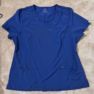 Cherokee Infinity Navy Scrub Top